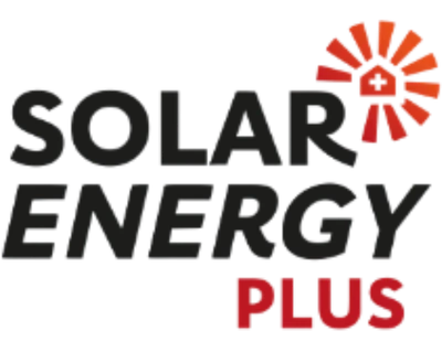 Logo Solar Energy Plus avec un soleil rouge